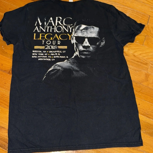 2018 Marc Anthony Legacy Tour Graphic T-shirt Men SMALL Black Short Sleeve Music - Picture 2 of 3